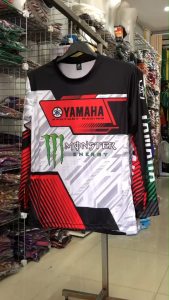 เสื้อยืดพิมพ์ลายเต็มตัวแขนยาว ลายYAMAHA MONSTER ลายคมชัดใส่สบายกันแดดและกันลม ผลิตโรงงานไทย