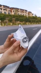 Vây Cá Mập Trang Trí Năng Lượng Gió Màu đen - Phụ kiện xe máy ô tô