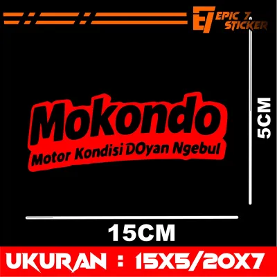 New Stiker Cutting Hologram Terbaru Kata Kata mokondo Untuk Kaca Body Mobil Pikup Truk Bisa Request