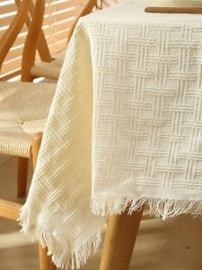 Modern Versatile Egg Roll Tablecloth Dustproof Decorative Tablecloth for Coffee Table Dining Table Bookcase Simple Style Home Textile
