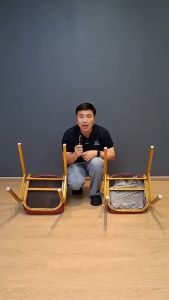 [ราคาถูกที่สุด(พร้อมส่ง)] Goldmoric เก้าอี้จัดเลี้ยง เบาะหนังPUคุณภาพ โครงเหล็กหนา 1 มิล