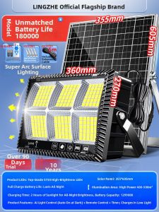 LINGZHE | Solar Bright High Power Strong Light Outdoor Yard Lamp