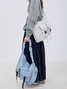 MYEDITION | Myedition Hobo Crossbody Bag Large Capacity Fitness Travel Multi-use Shoulder Tote Bag Original Design Soft Fabric Daily Use