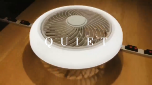 Ceiling Fan Light Intelligent 6-Speed Timed With Remote Control Fan Bladeless Fan Ceiling Fan With Light Small Ceiling Fan Toilet Fan Light With Fan for Bedroom Dining Study