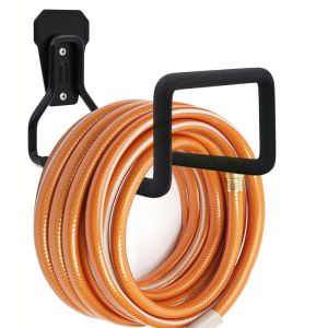 garden hose bracket hose hanger wall mounted outdoor/indoor heavy-duty water pipe bracket for courtyard durable metal hose hook