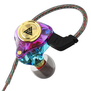 QKZ Original AK3 File In-Ear Wired Headphones With Microphone HIFI Stereo Sound Quality HD Noise Canceling Headset Game Running Sports Music Singing Live Earplugs