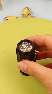 Mini Rechargeable LED Flashlight Portable Flashlight ntelligent Power Display for Camping Fishing Hiking Mountaineering