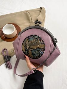 Túi Đeo Chéo Hình Con Tôm Hùm Cổ Điển Thời Trang Nhỏ Cho Nữ Túi Đeo Vai Đơn Túi Da PU Có Khóa Kéo Túi Xách Thường Ngày Mùa Hè 2024