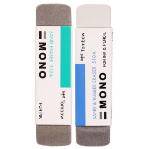 Japan Tombow Mono ES-512A Scrub Eraser Pencil & Water Pen Student Eraser