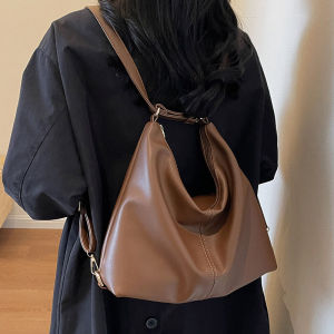Fashionable Large Capacity Womens Backpack 2025 New Style Versatile Single Shoulder Crossbody Bag Commuter Tote Handbag