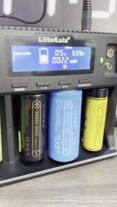 LiitoKala Lii-D4XL Smart Charger 4 Slots LCD For 18650 21700 26650 32700 AA AAA C D 9V LiIon NiMH LiFePO4 Universal Fast Home