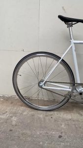 (Chat với shop trước khi đặt hàng) Xe đạp fixed gear Tsunami TS03 màu trắng kiểu Vintage mới 100%