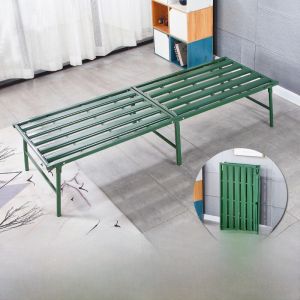 เตียงพับได้สำหรับผู้ใหญ่ นอนกลางแจ้ง เตียงนอนแบบพกพา นอนหลับสั้น ดูแลผู้ป่วย เตียงนอนแบบลำลอง ทำจากเหล็ก ไม่มีการติดตั้ง