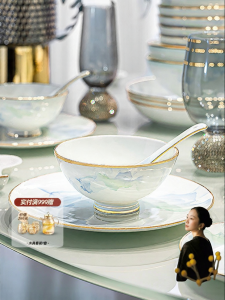 COMEPUSSI | Sleek Beautiful Bone China Dishware Set