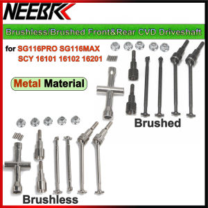 RC Car Brushless / Brushed Metal Front and Rear Drive Shaft CVD Driveshaft for SG116PRO SG116MAX SCY 16101 16102 16201 Parts