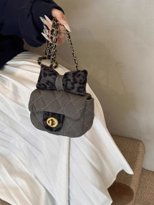 Cute Butterfly Knot Chain Crossbody Bag Mini Coin Lipstick Universal Womens Bag New Fashion Trend 2025 Versatile Mini Bag
