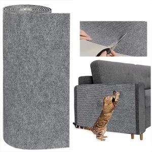 Trimmable Cat Scratcher Sofa DIY Cat Scratching Mat Cats Scratcher Pad Board Protection Self-adhesive Carpet Cat Accessories