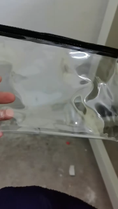 3 pcs Hộp đựng bút chì nhựa PVC dây kéo túi văn phòng phẩm A5 túi thông tin trong suốt túi lưu trữ hóa đơn