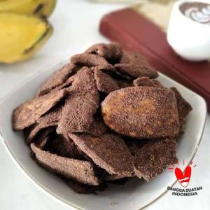Keripik Pisang Cokelat Asli Lampung Cokelat Premium 200 Gr