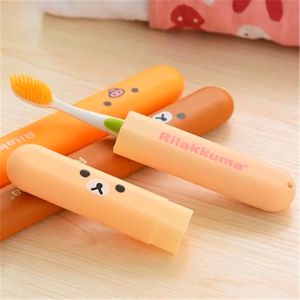 Hộp Đựng Bàn Chải Đánh Răng Du Lịch - Hộp Đựng Bàn Chải Đánh Răng Gấu Rilakkuma Đáng yêu-HAUSE