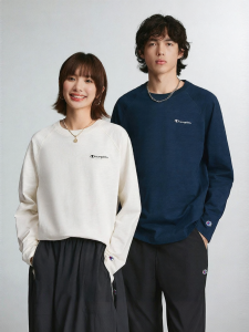 Champion | Long Sleeve Round Neck T-Shirt Loose Fit Ribbed Cotton