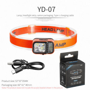 High Bright Induction Headlamp Rechargeable Head Flashlight Riding Camping Hiking Sensor Headlight Using COB+XPG+RED Lamp Beads