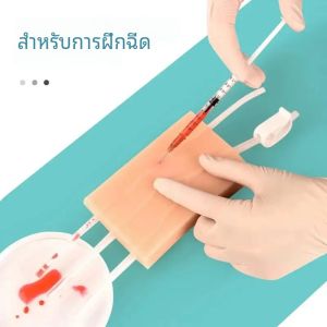 โมดูลการฝึกอบรมการฉีดเข้าเส้นเลือดดำโมดูลการฝึกการฉีดและเย็บแผลแบบจำลองผิวหนังสูง