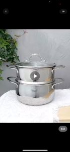 Xửng hấp CHOCKMEN 16cm và 20cm xửng hấp nồi hấp inox bộ nồi xửng hấp vỉ hấp xửng hấp 2 tầng