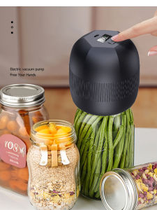 Electric Automatic Kitchen Mini Mason Jar Vacuum Sealer Kit - Pump Machine with Lids Food Preservation Jar Sealer Set