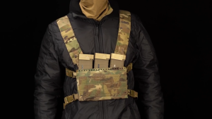 Oiking Spiritus System MK5 Split Tactical Chest RigLaser-cut MOLLE Front PanelTriple 5.56 Mag PouchShoulder Strap Hanging PointCompatible with LV119 SPC JPC2.0 Expansion Assembly