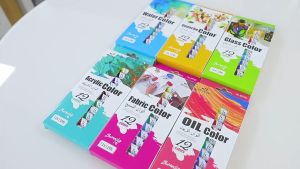 12 Color Acrylic Paint Collection water/oil Color Pigments Childrens Painting Art School Suppllies