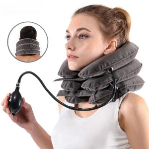 Cervical Neck Traction DeviceRelief for Chronic Neck & Shoulder Alignment PainInflatable Neck Stretcher Collar for Home Relief