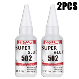 502 Super Instant Glue Fast Curing Strong Bond Low Odor Multi Material Repair Adhesive for Metal Wood Plastic Ceramic Leather
