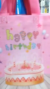 Tas Souvenir Ulang Tahun Anak / Goodie Bag Seri Buah Size : L 29x12x27cm / Kantong Snack Ultah / Tas Kemasan Hadiah / Tas Belanja Snack/ Shooping Bag