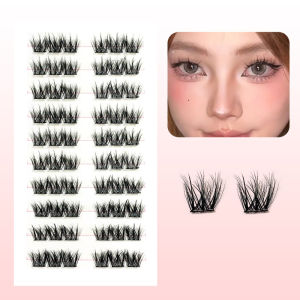 Self Adhesive Lash Manhu Air ขนตาล่างไม่มีกาวขนตา Fairy Fake LashesSegmented Natural Lashes สําหรับสุภาพสตรี