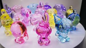 Đồ Trang Sức Bằng Đá Pha Lê Trong Suốt Mô Phỏng Đồ Chơi Trẻ Em Khảo Cổ Mặt Dây Chuyền Đá Quý Màu Kim Cương Acrylic diy Phụ Kiện