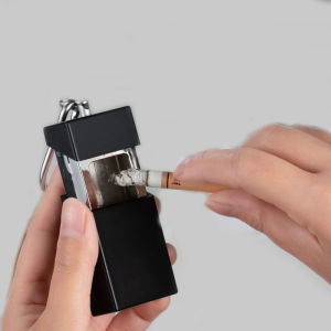 Gạt tàn mini di động có khóa kéo tiện lợi chất liệu hợp kim cao cấp