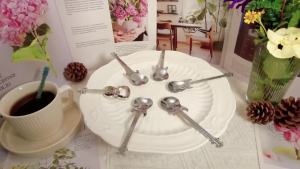 1/3pcs 304 Stainless Steel Guitar Spoons Coffee TeaSpoons Dessert Ice Cream Mixing Spoons Bar Mug Spoons Kitchen Tableware Gifts