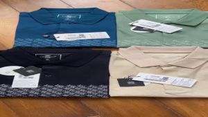 Áo polo Aristino slimfit cotton Aristino APS064S3 dệt lascot