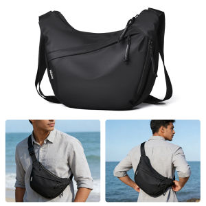 MENSPE Mens Chest Bag Shoulder Bag Large Capacity Shoulder Bag Wear-resistant Cross body Shoulder Pouch Purse Man Shoulder Bag Leisure Shoulder Bag