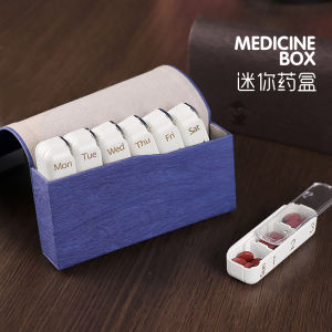 Portable Miniature Daily Medicine Box Compact Travel Size Pill Organizer Small Convenient Storage Case for Health Care