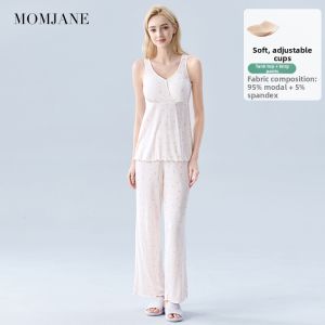 Mom Jane | Breastfeeding Maternity Sleepwear Nursing Concealment Summer Lightweight Chest Pad