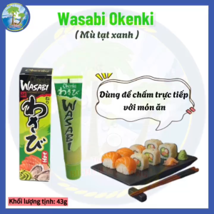 [Combo 10 chai] Mù tạt xanh Wasabi Okenki dùng chấm hải sản..