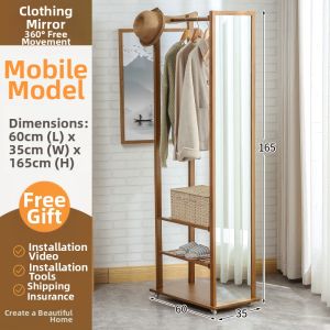 Meizhulijia| Freestanding Adjustable Multifunctional Dressing Mirror