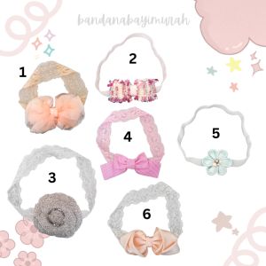 [PAKET HEMAT] [PAKET BUNDLING] IMPORT Bandana Bayi Perempuan Premium Headband Karet Rambut  Bando Bayi Baby Headband Headwrap Bandana HALUS DAN NAYAMAN BAGI KULIT BAYI PHT28 BISA COD