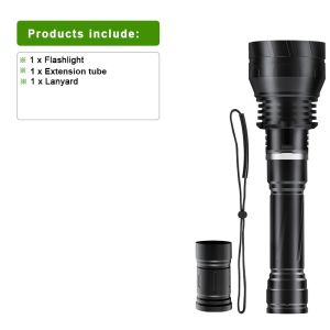 Most Powerful 3*XHP300 Professional Diving Flashlight Underwater IPX8 Waterproof Dive Torch Scuba Diving Fishing Flashlights