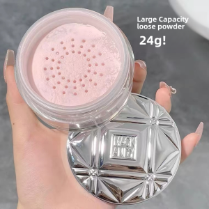 Maco Andy Powder Pink Face Powder Calm Makeup and Oil Controlling Delicate Makeup Lightweight Polished Leather Nature Brightening Matte Thin and Glittering