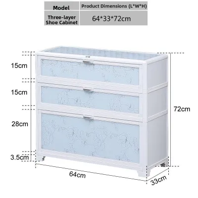 AYIJIE | Waterproof UV-Resistant Aluminum Shoe Cabinet