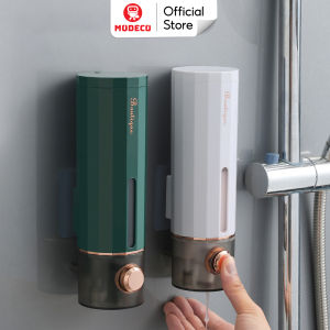 Hộp Đựng Sữa Tắm Dầu Gội Gắn Tường Cao Cấp Modeco - Chai Đựng Nước Rửa Tay 450ml Nhựa ABS Siêu Bền - Không Cần Khoan Đục
