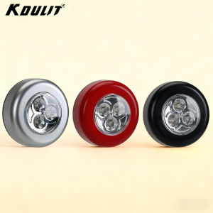 Push-button LED round lights-battery powered (batteries not included)kitchenbedroomcabinetstaircasebedsidewall and hallway